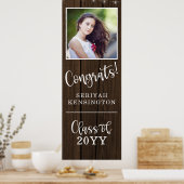 Rustikale String Lights Abschluss Vertikal Poster (Küche)