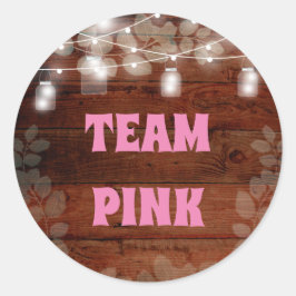 Rustikale String-Lights Aufkleber für das Baby-Gen