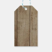 Rustikale String Lights Begrüßungskorb Geschenkanhänger (Rückseite)