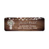 Rustikale String Lights Blumenmason Jar Babys Atem (Vorne)