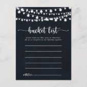 Rustikale String-Lights - einfache Buckellisten-Ka Postkarte (Vorderseite)