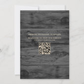 Rustikale String Lights Foto Save the Date Karte (Rückseite)