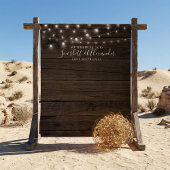 Rustikale String Lights Hochzeitszelt Foto Booth H Wandteppich