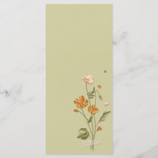 Rustikale Stringleuchten trendy florale Wedding Me Programm (Rückseite)