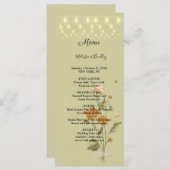 Rustikale Stringleuchten trendy florale Wedding Me Programm (Vorne/Hinten)