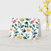 Rustikale, stylische Blume Karte (Gelbe Blume)