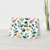 Rustikale, stylische Blume Karte (Vorderseite)