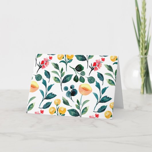 Rustikale, stylische Blume Karte (Vorderseite)