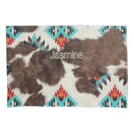 Rustikale Südküste Western Türkis Kissenbezug