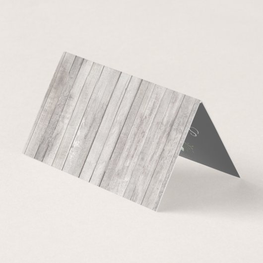 Rustikale Südküstenwolle Danke Karte (Rückseite)