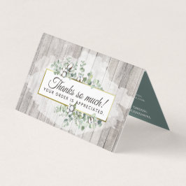 Rustikale Südküstenwolle Danke Karte