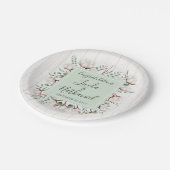 Rustikale Südliche Baumwolle- und Holzlandschaft H Pappteller (Schrägansicht)