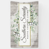 Rustikale Südliche Wasserfarbe Baumwolle & Botanis Banner (Vertikal)