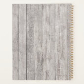 Rustikale Südliche Wasserfarbe Baumwolle & Botanis Planer (Rückseite)