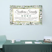 Rustikale Südliche Watercolor-Baumwolle und botani Banner (Messeveranstaltung)