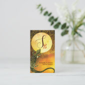 Rustikale Südwest Lizard Unique Visitenkarte (Stehend Vorderseite)