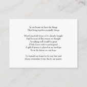 Rustikale, sukkuläre Aquarellfarbe wünschenswert Begleitkarte (Rückseite)