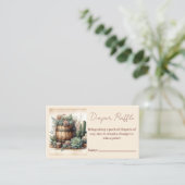 Rustikale Sukkulatur & Kakti-Windeln Begleitkarte (Stehend Vorderseite)