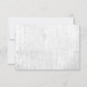 Rustikale, sukkulente Blumenstall Hochzeitsempfehl Einladung (Rückseite)