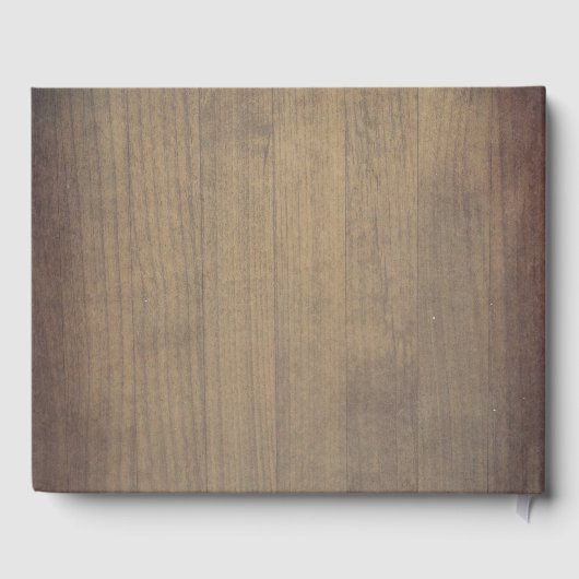 Rustikale Sukkulente Grüne Hochzeit Gästebuch (Rückseite)