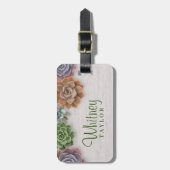 rustikale Sukkulturen Gepäckanhänger (Vorderseite vertikal)