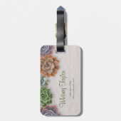 rustikale Sukkulturen Gepäckanhänger (Rückseite vertikal)