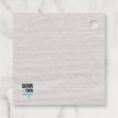 rustikale Sukkulturen Geschenkanhänger (Rückseite)