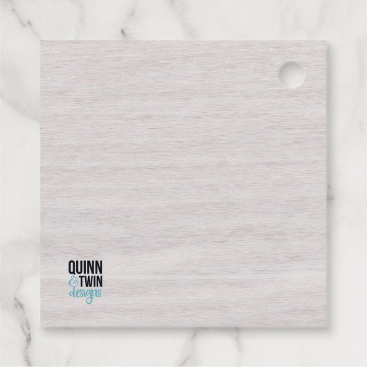 rustikale Sukkulturen Geschenkanhänger (Rückseite)