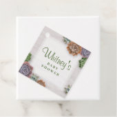 rustikale Sukkulturen Geschenkanhänger (Beispiel)