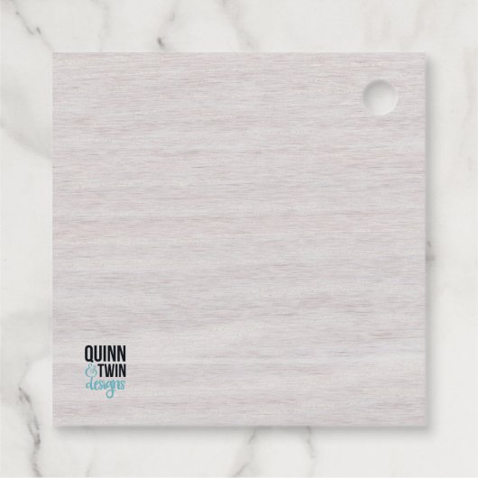 rustikale Sukkulturen Geschenkanhänger (Rückseite)