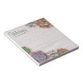 rustikale Sukkulturen Notizblock (angewinkelt)