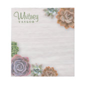 rustikale Sukkulturen Notizblock (Vorderseite)