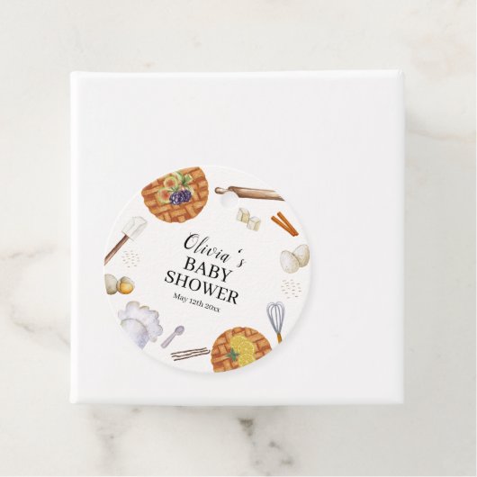 Rustikale Süsse Backkuchen Kinderdusche Geschenkanhänger (Beispiel)