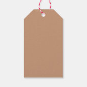 Rustikale Süsse Backkuchen Kinderdusche Geschenkanhänger (Rückseite)