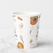 Rustikale Süsse Backkuchen Kinderdusche Pappbecher (Rechts)