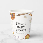 Rustikale Süsse Backkuchen Kinderdusche Pappbecher (Vorderseite)