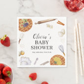 Rustikale Süsse Backkuchen Kinderdusche Serviette (Beispiel)