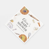 Rustikale Süsse Backkuchen Kinderdusche Serviette (Ecke)