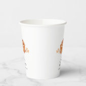 Rustikale Süsse Pie Cherry Fall Baby Dusche Pappbecher (Links)