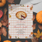 Rustikale Süsse Pie Fall Gingham Baby Dusche Einladung