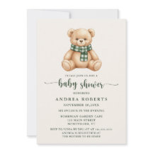 Rustikale süße Teddybär-Baby-Party