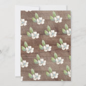 Rustikale Sweet Deer Couple Baby Dusche Einladung (Rückseite)