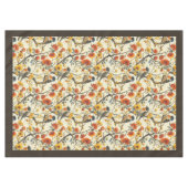 rustikale Tablette mit Birds & Fall Floral Akzent Tischdecke (Vorderseite (Horizontal))