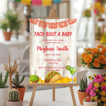 Rustikale Taco-'Bout-a-Baby-Party-Einladung