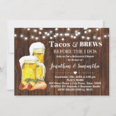 Rustikale Tacos & Bräune, bevor ich Paardusche mac Einladung (Vorderseite)