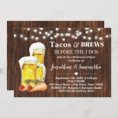 Rustikale Tacos & Bräune, bevor ich Paardusche mac Einladung (Vorne/Hinten)