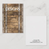 Rustikale Tafel aus Metall Visitenkarte (Vorne/Hinten)