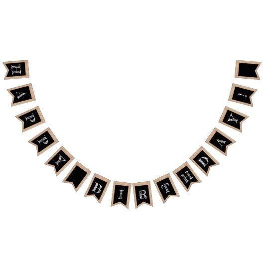 Rustikale Tafel-Fahnen-kundenspezifisches alles Wimpelkette (Alle)