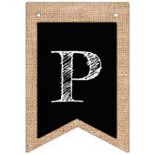 Rustikale Tafel-Fahnen-kundenspezifisches alles Wimpelkette (Dritte Fahne)