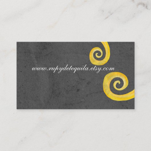 Rustikale Tafel Vintag Visitenkarte (Vorderseite)